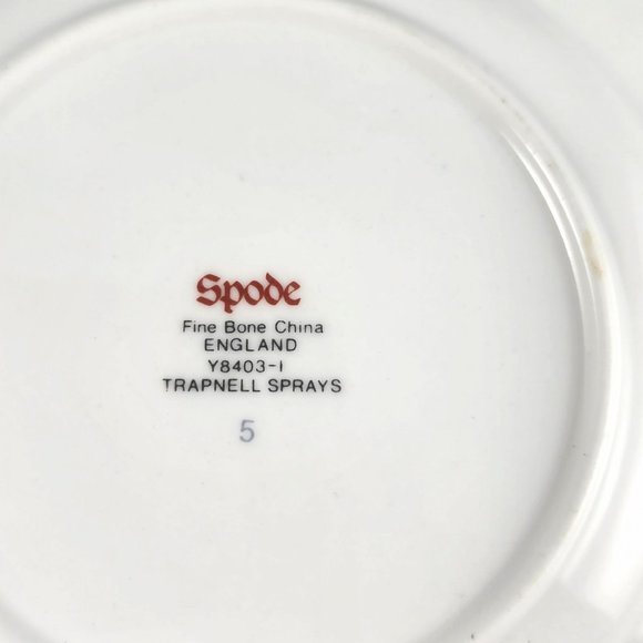 Spode Trapnell Sprays Bread and Butter Plate Y8403 687485 Side Dish Bone China - Picture 3 of 3
